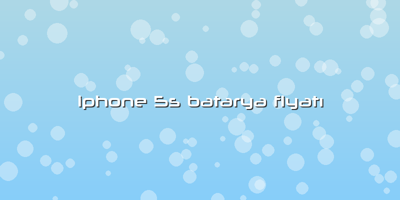 Iphone 5s Batarya Fiyatı