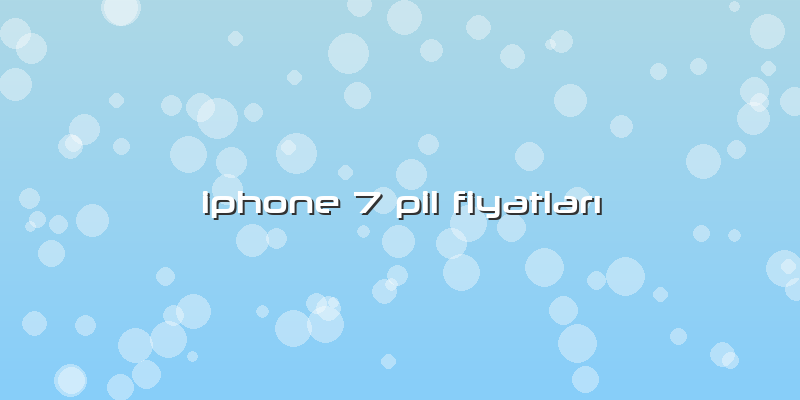Iphone 7 Pil Fiyatları