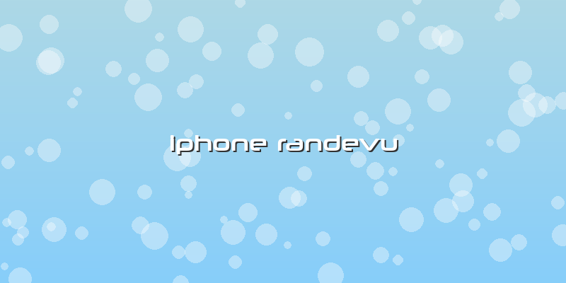 Iphone Randevu