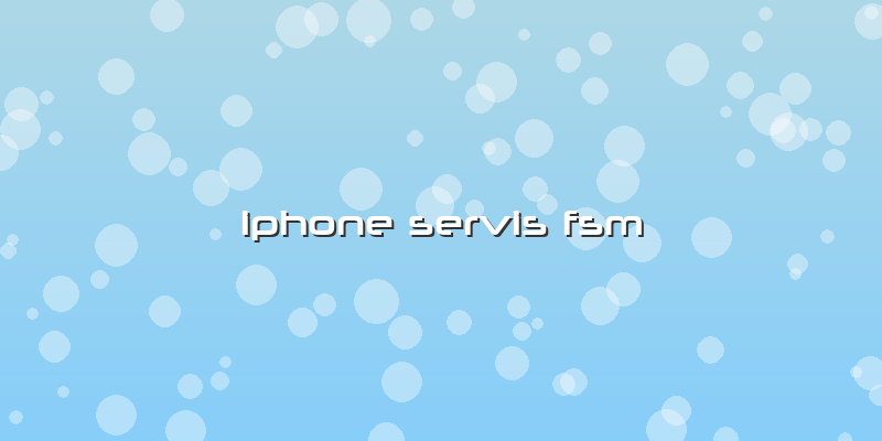 Iphone Servis Fsm