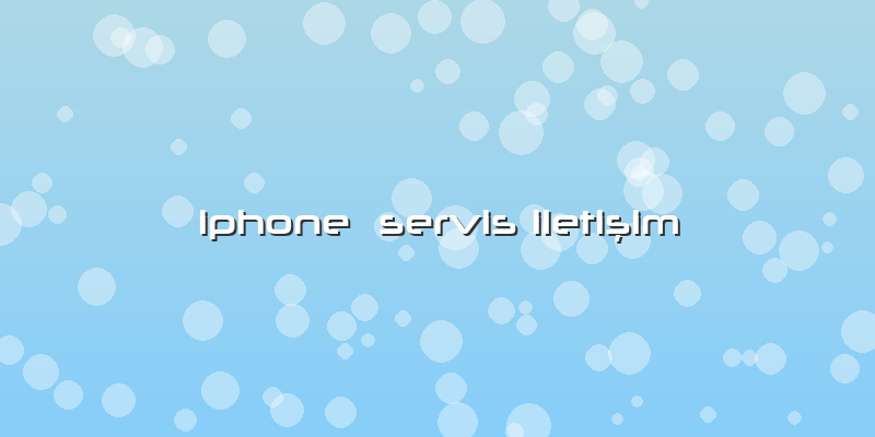 Iphone  Servis Iletişim