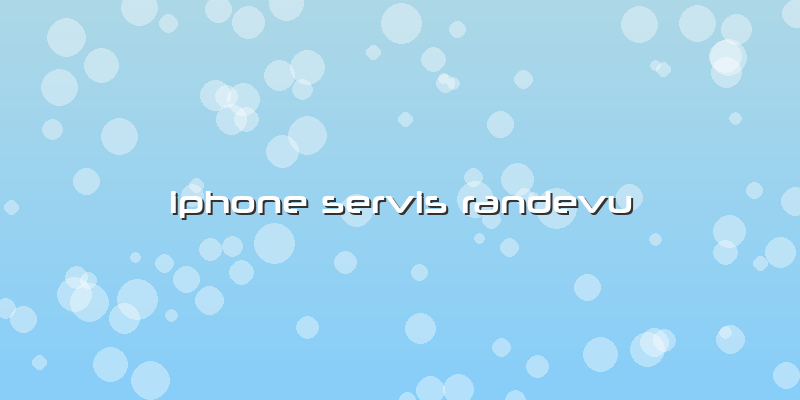 Iphone Servis Randevu