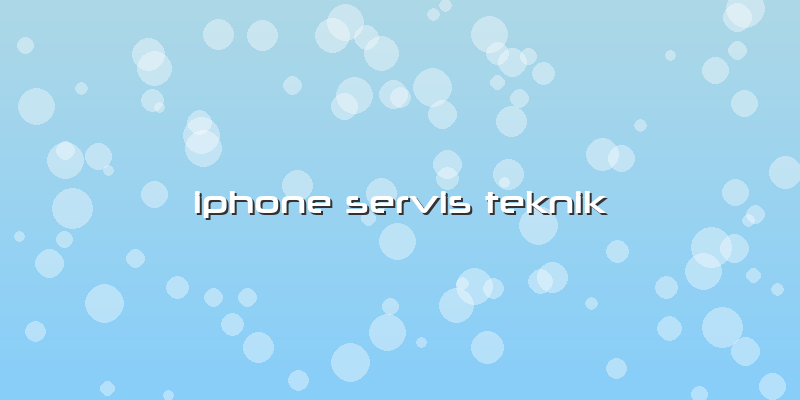 Iphone Servis Teknik