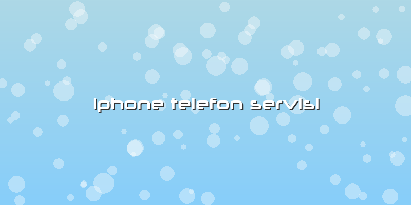 Iphone Telefon Servisi