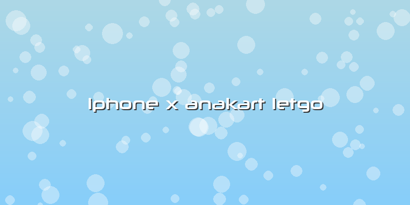 Iphone X Anakart Letgo