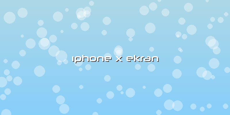 ıphone X Ekran