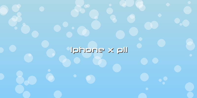 Iphone X Pil