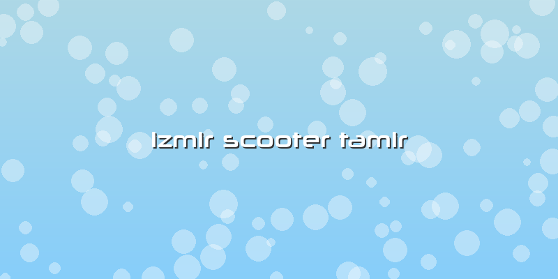 Izmir Scooter Tamir