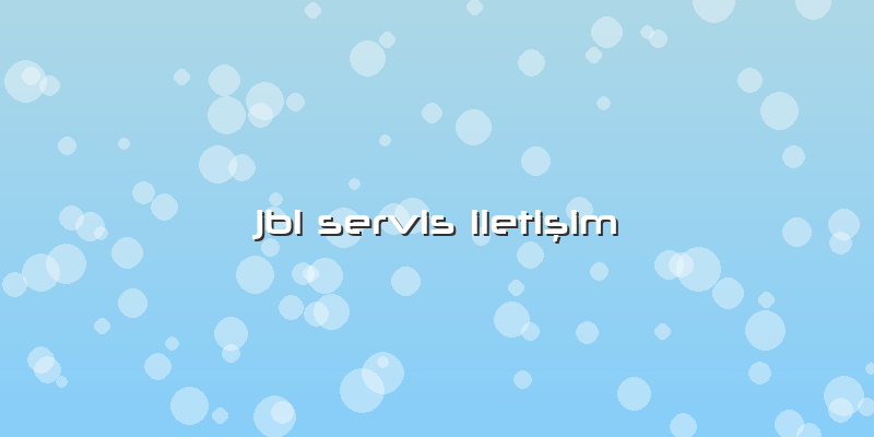 Jbl Servis Iletişim