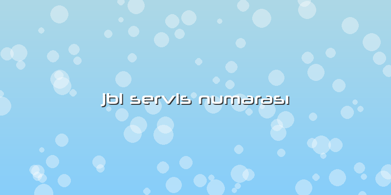 Jbl Servis Numarası