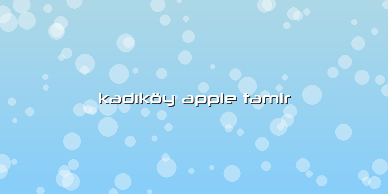 Kadıköy Apple Tamir