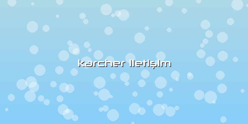 Karcher İletişim