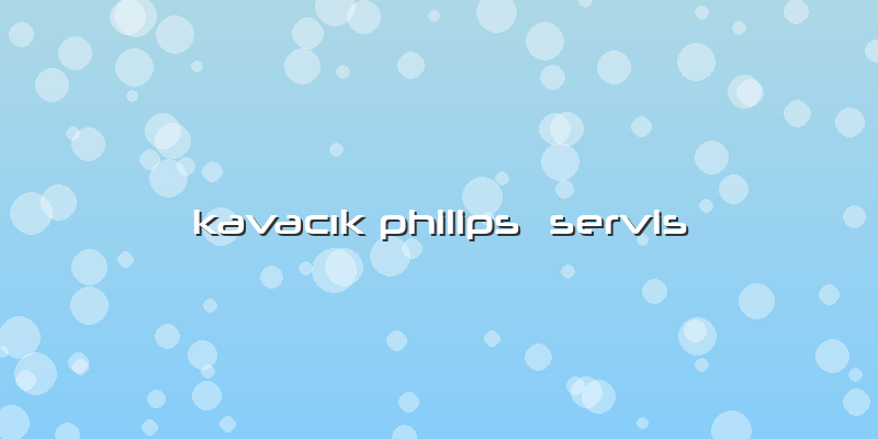 Kavacık Philips  Servis