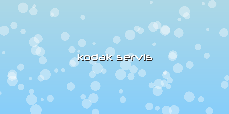 Kodak Servis