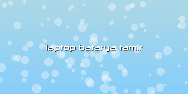 Laptop Batarya Tamir
