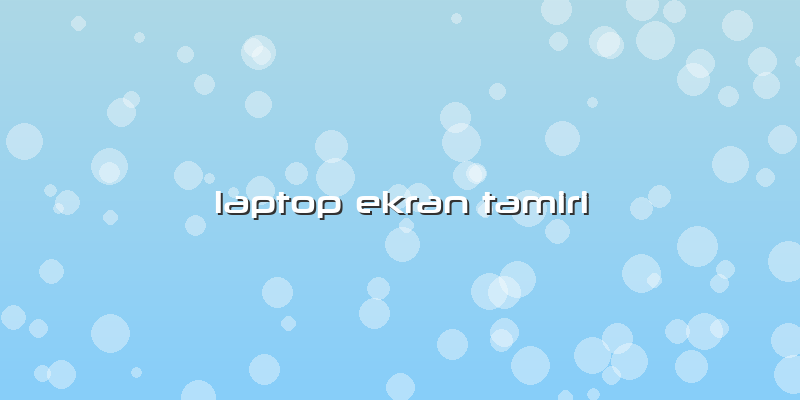 Laptop Ekran Tamiri