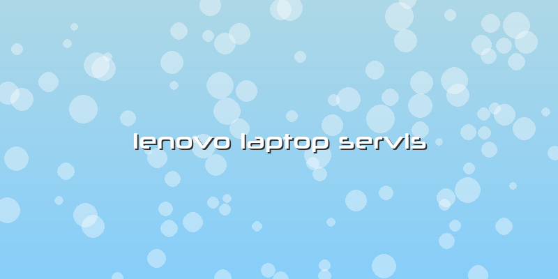 Lenovo Laptop Servis