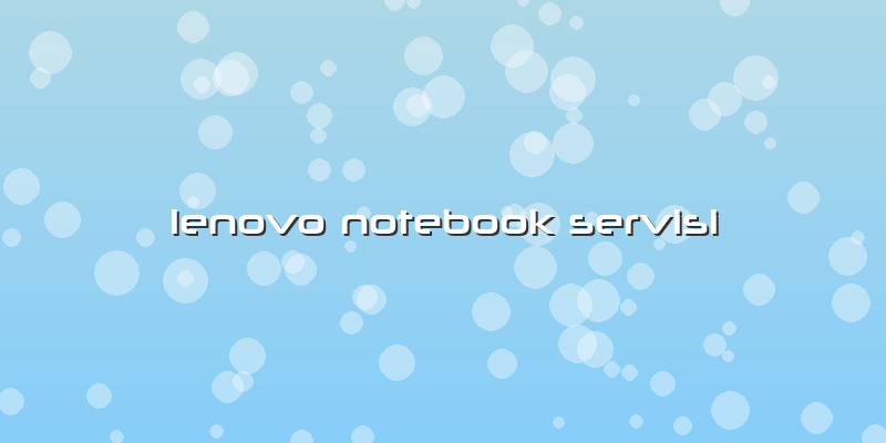 Lenovo Notebook Servisi
