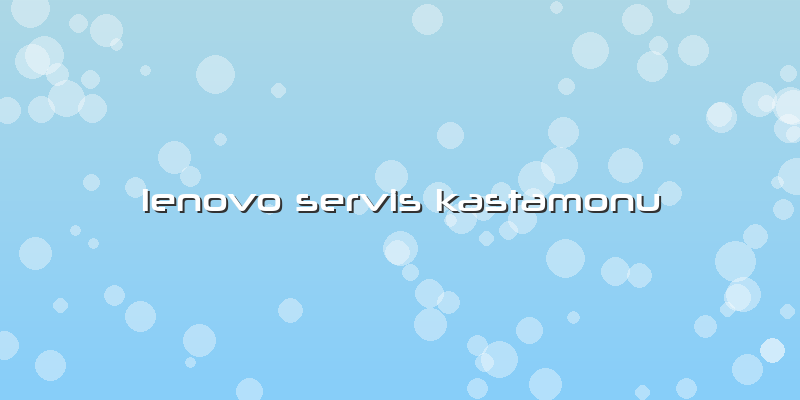 Lenovo Servis Kastamonu