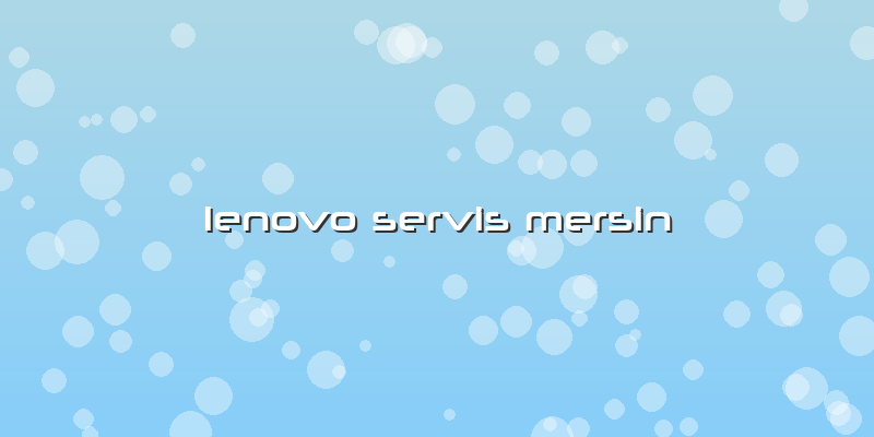 Lenovo Servis Mersin