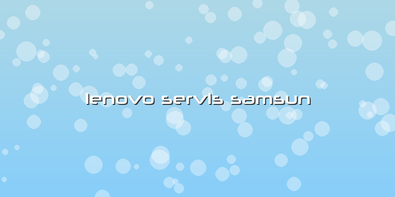 Lenovo Servis Samsun