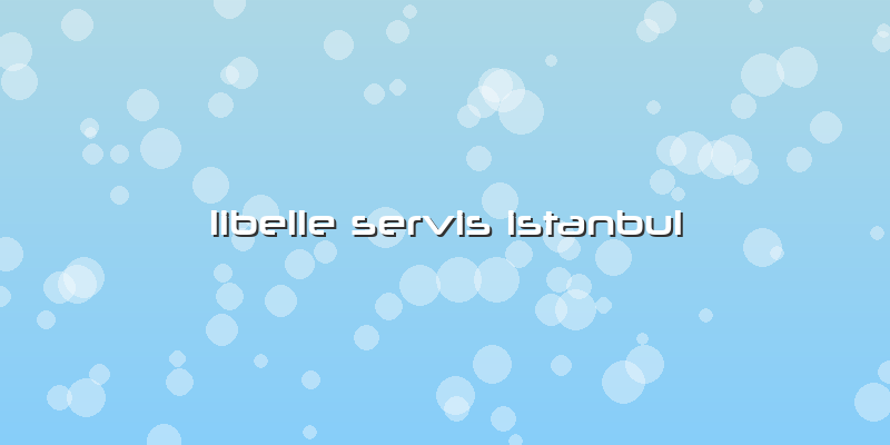 Libelle Servis Istanbul