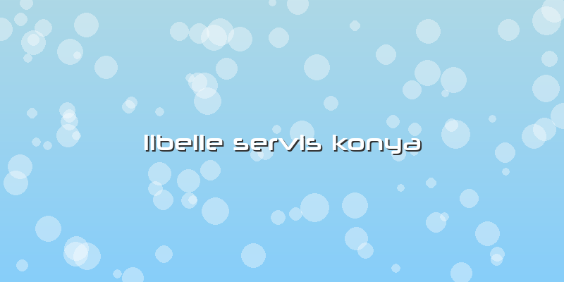 Libelle Servis Konya