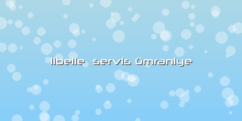 Libelle  Servis ümraniye