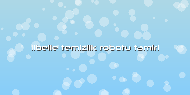 Libelle Temizlik Robotu Tamiri