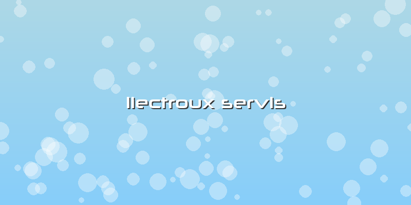 Liectroux Servis