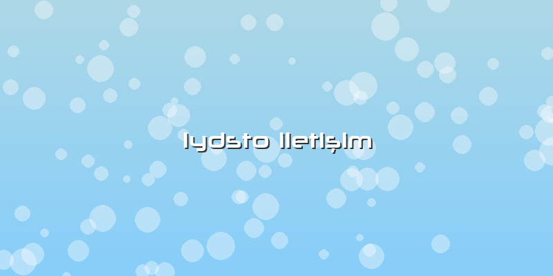 Lydsto Iletişim