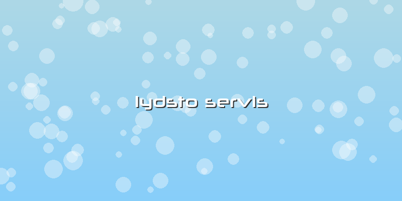 Lydsto Servis