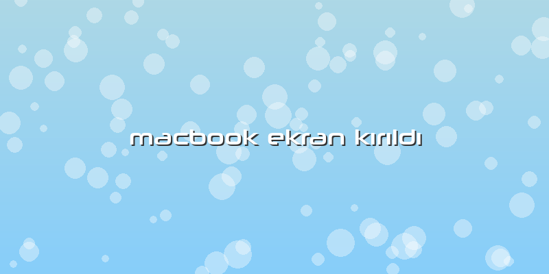 Macbook Ekran Kırıldı