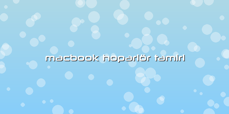 Macbook Hoparlör Tamiri