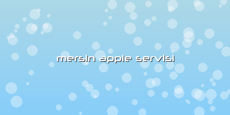 Mersin Apple  Servisi