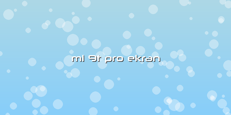 Mi 9t Pro Ekran