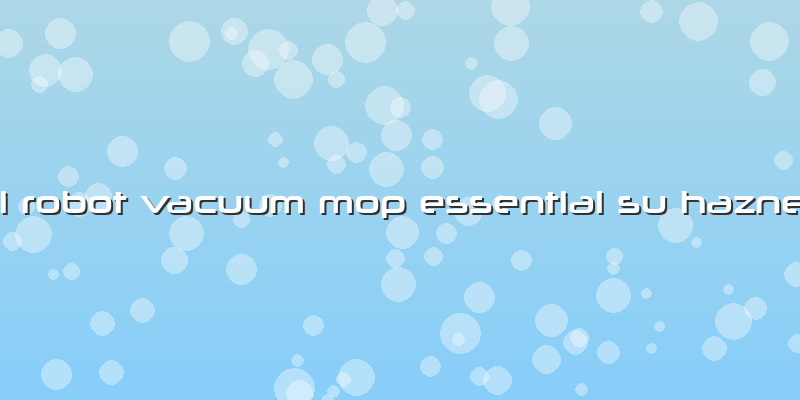 Mi Robot Vacuum Mop Essential Su Haznesi