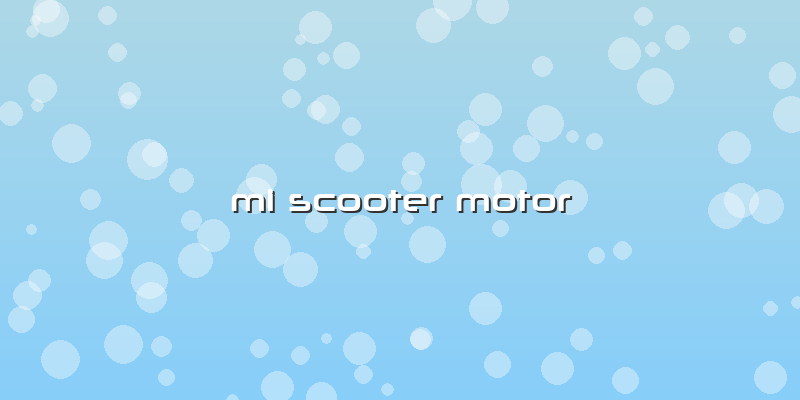 Mi Scooter Motor