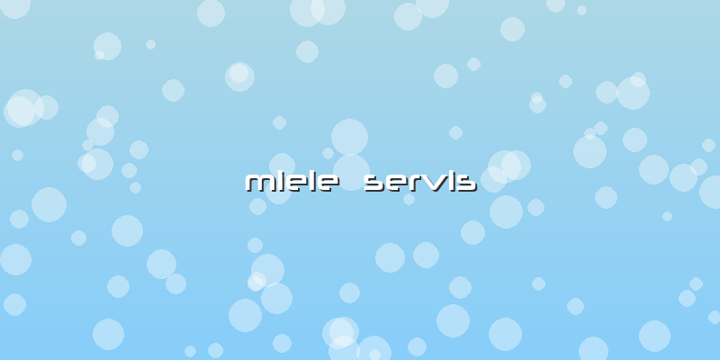 Miele  Servis