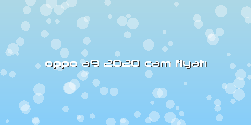 Oppo A9 2020 Cam Fiyatı