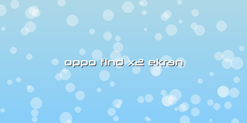 Oppo Find X2 Ekran