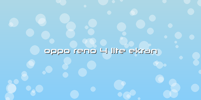 Oppo Reno 4 Lite Ekran