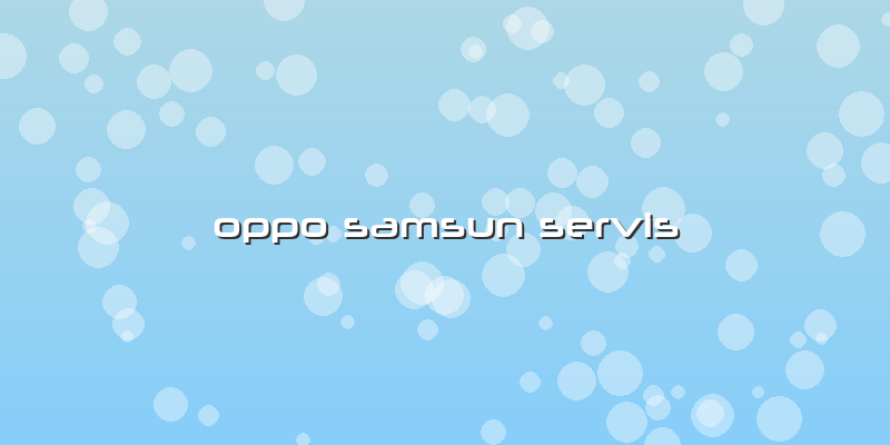 Oppo Samsun Servis
