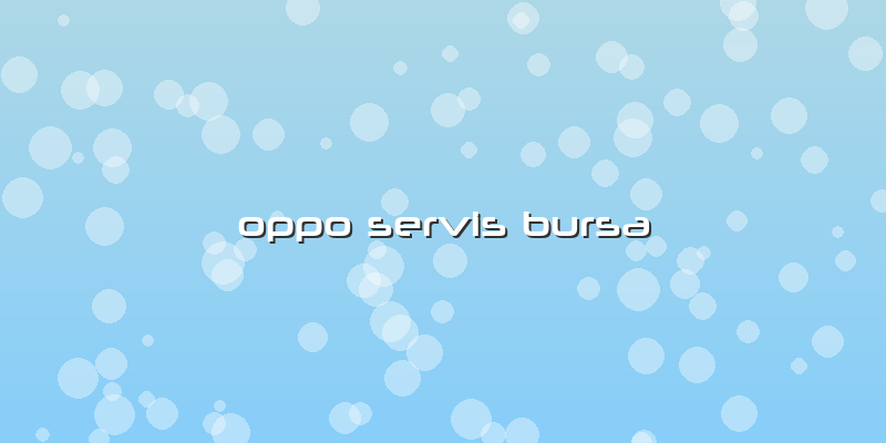 Oppo Servis Bursa