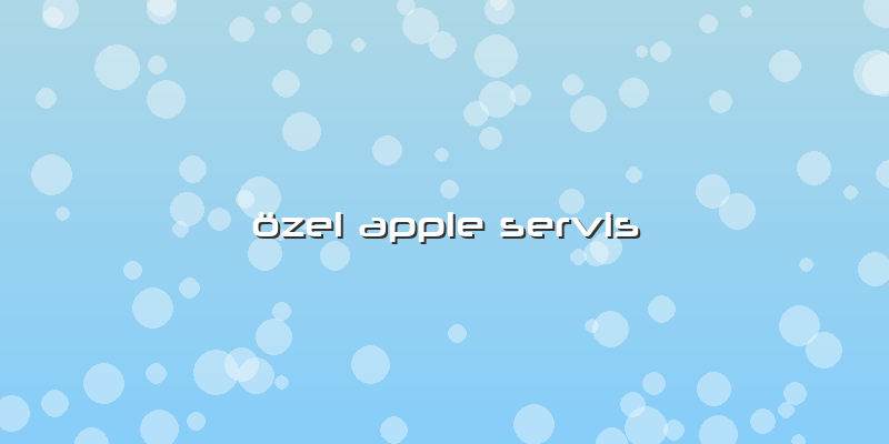 özel Apple Servis