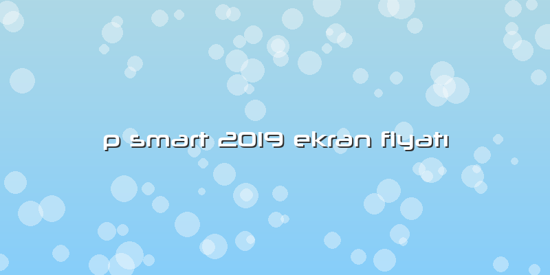 P Smart 2019 Ekran Fiyatı
