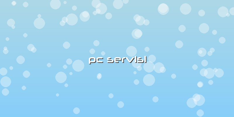 Pc Servisi