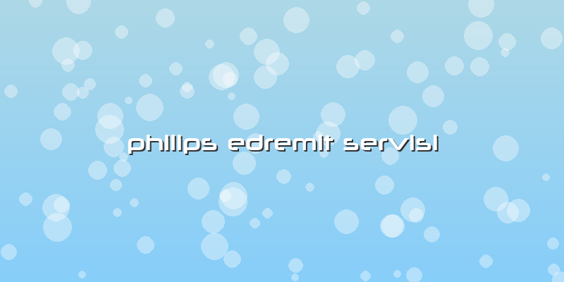 Philips Edremit Servisi