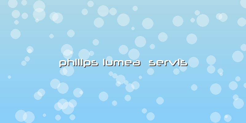 Philips Lumea  Servis