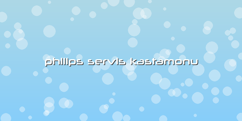 Philips Servis Kastamonu